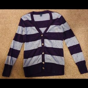 Warm Long sleeve purple and grey shirt